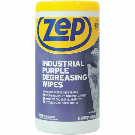 ZEP IND PURPLE DEGREASING WIPES ZUINDPRPL65